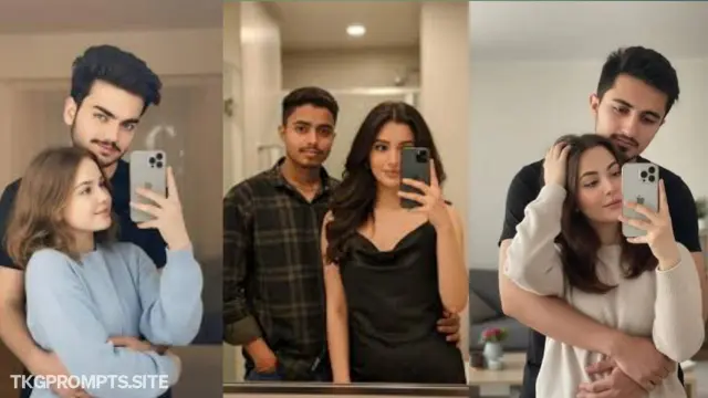 10 Trending Aesthetic Couple Mirror Selfie AI Prompts